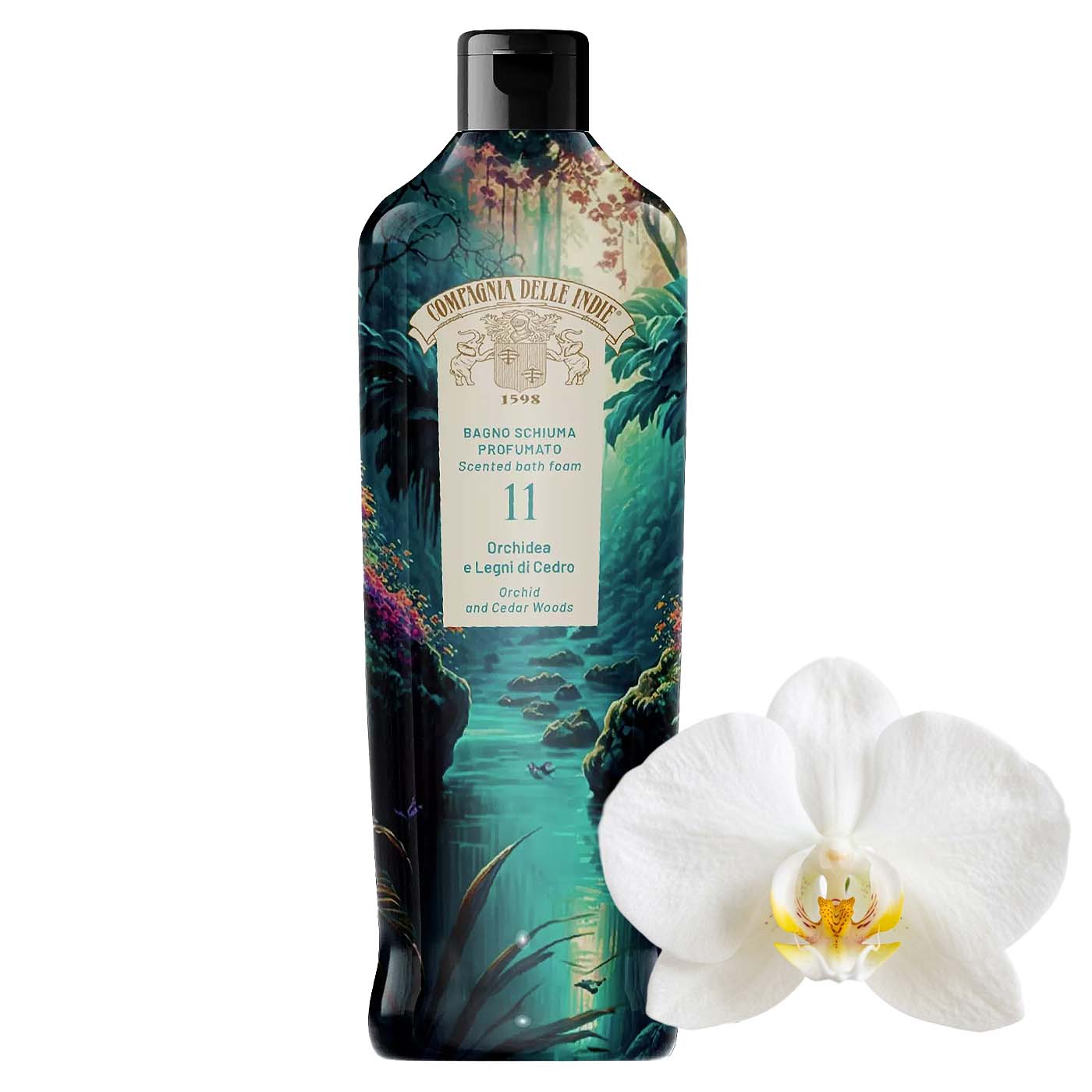 Compagnia delle Indie Bagnoschiuma Orchidea e Legni di Cedro 500 ml