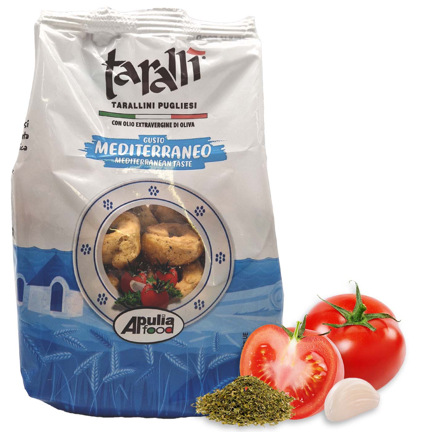 APULIA FOOD Taralli Mediterraneo-Taralli Mediterran - 0,25kg