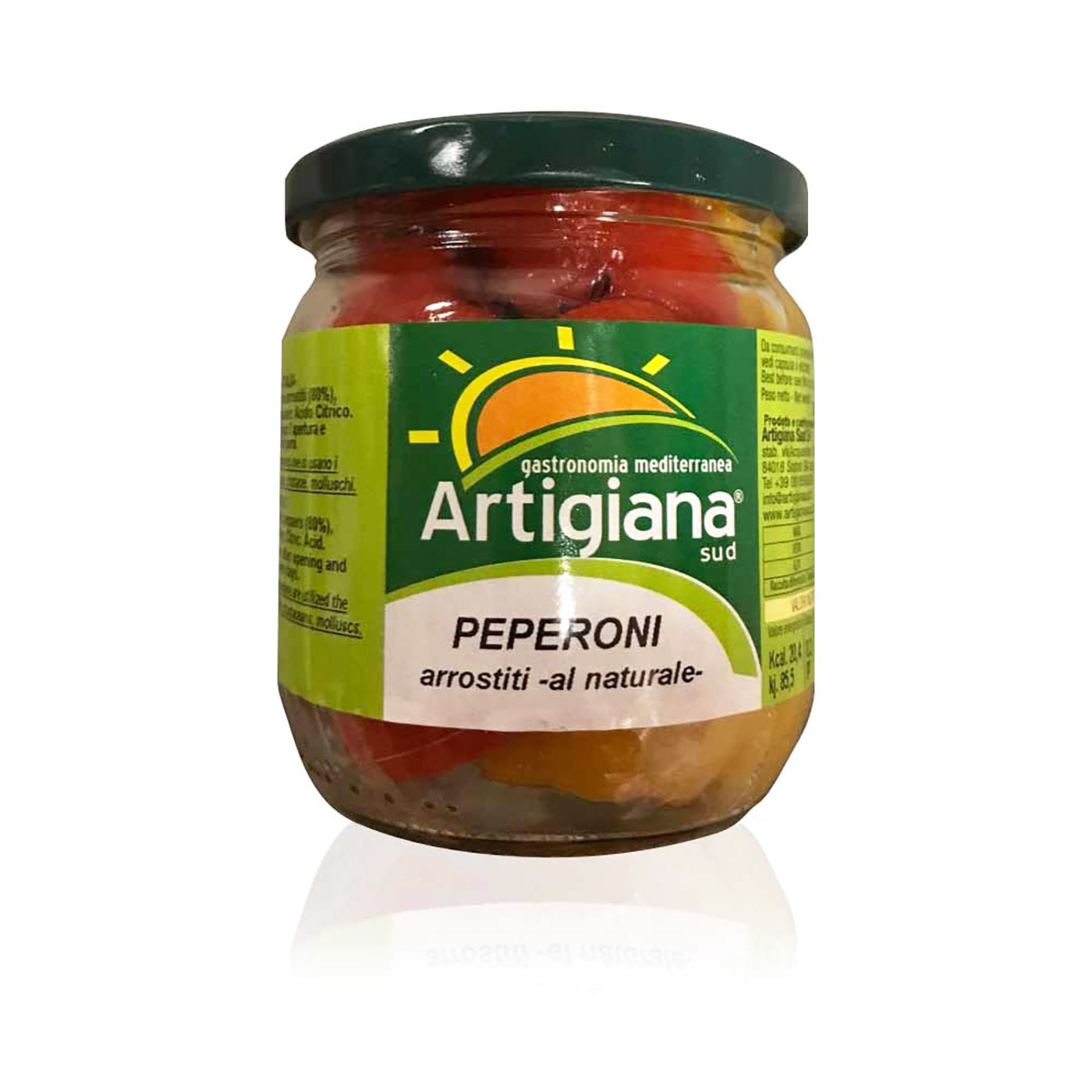 ARTIGIANA Peperoni arrostit al naturale- Paprika gegrillt natur- 0,390kg