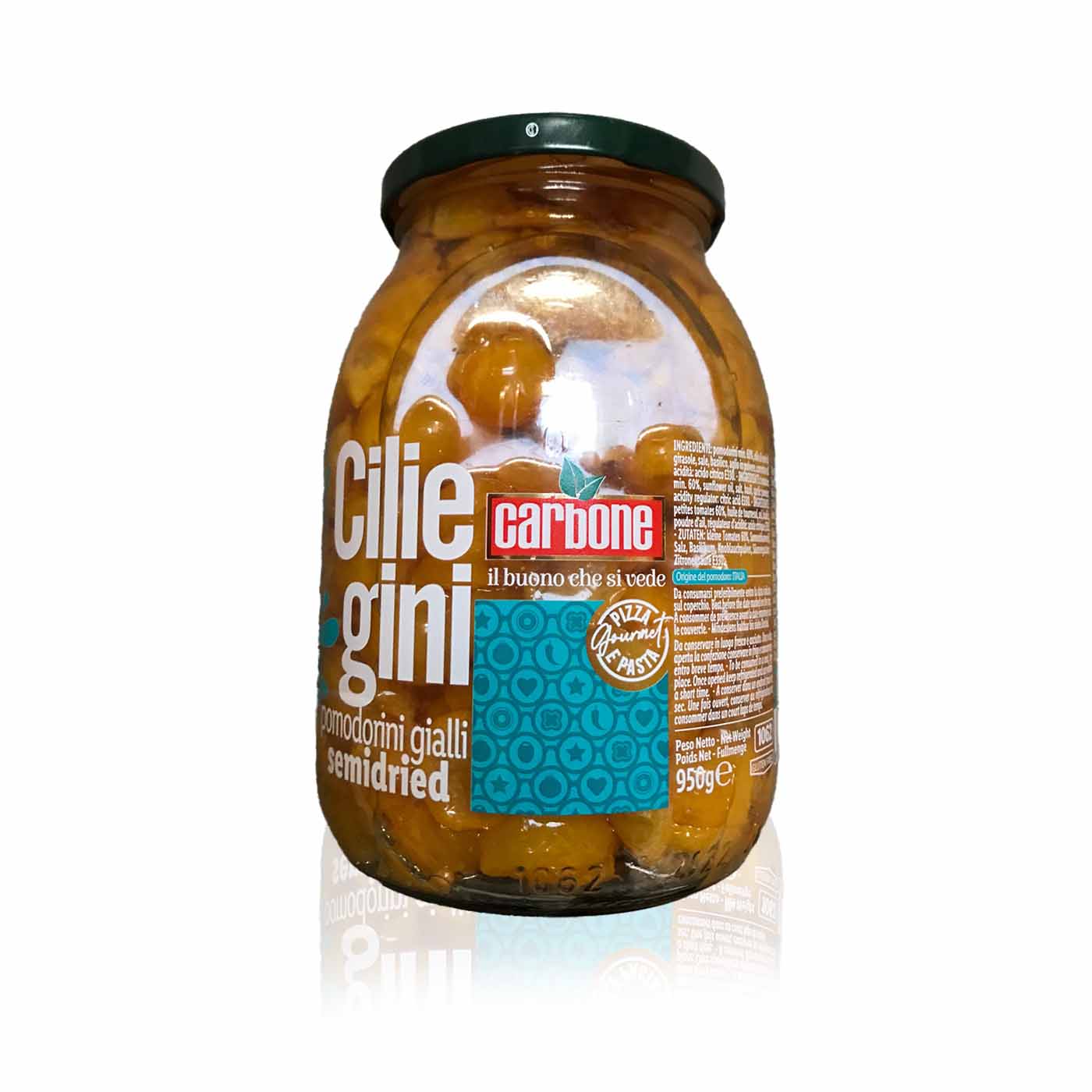 CARBONE Pomodorini gialli Semidried- Gelbe Tomaten halbtrocken- 0,95kg