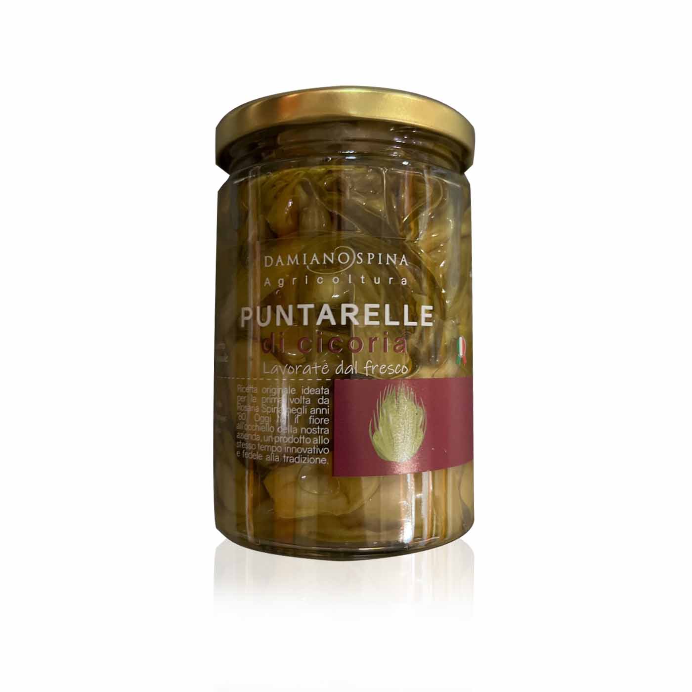 DAMIANO SPINA Puntarelle in olio- Vulkanspargel in Öl- 0,320kg