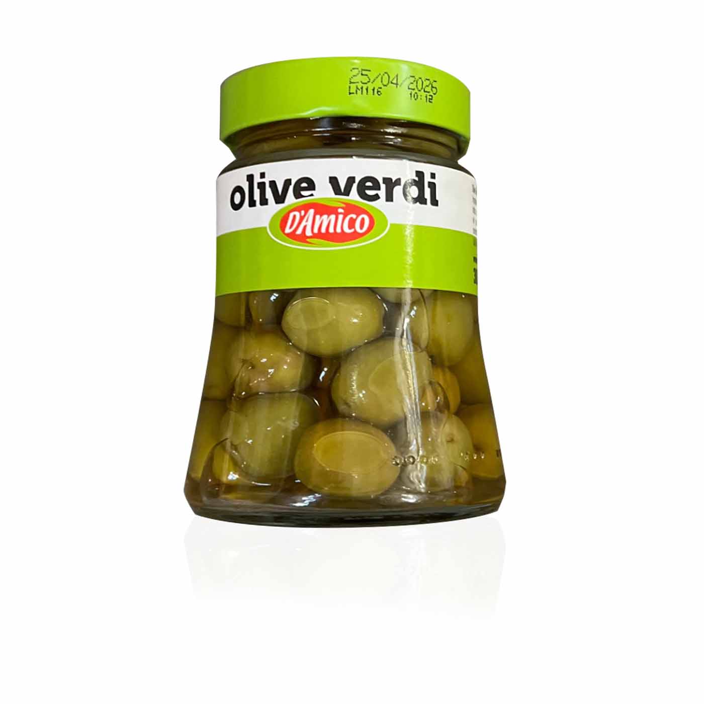 D'Amico Olive verdi mit Stein- Grüne Oliven - 0,3kg