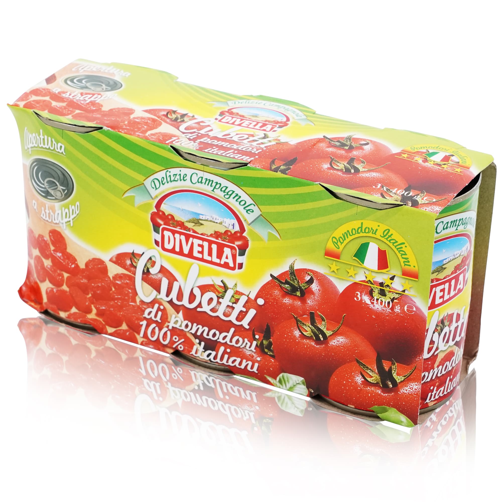 Divella Pomodori Cubetti 3x 400g