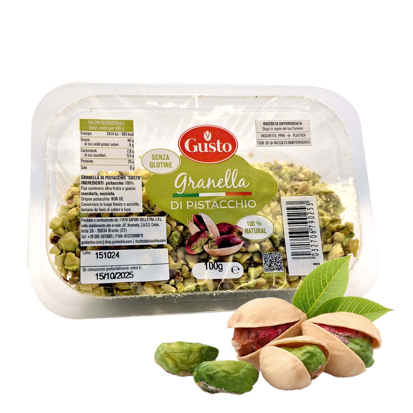 Gusto Etna Granella di Pistacchio 100g