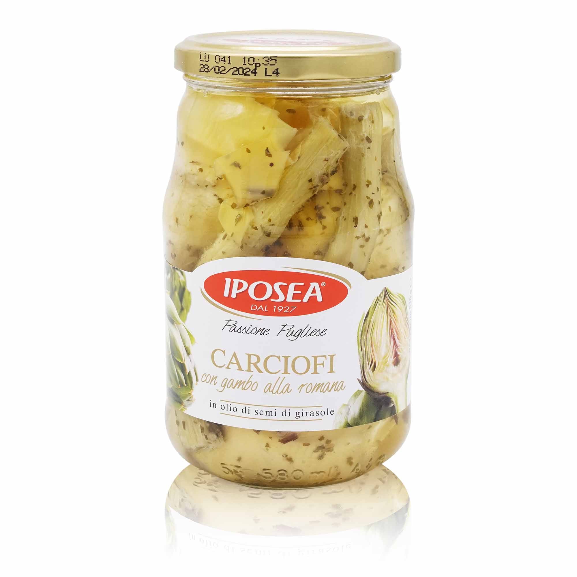 IPOSEA Carciofi con gambo alla romana – Artischocken mit Stiel römische Art - 0,51kg