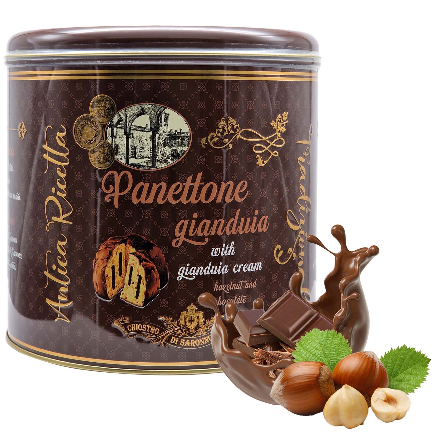 Lazzaroni Panettone Ganduia Tin Luxury Edition 750g
