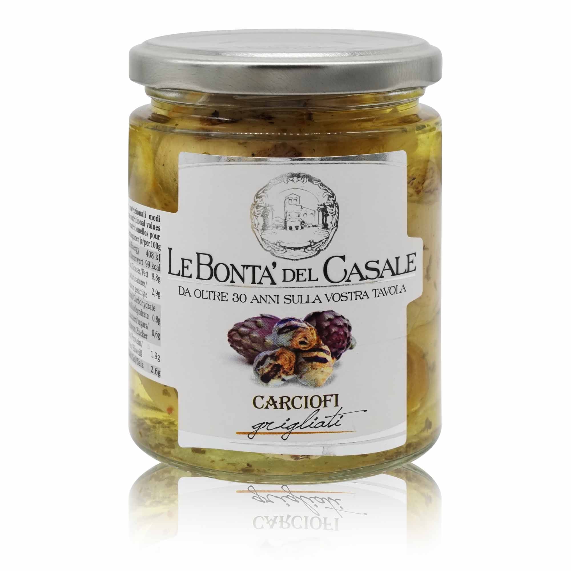 LE BONTÀ DEL CASALE Carciofi grigliati – Artischocken gegrillt - 0,280kg