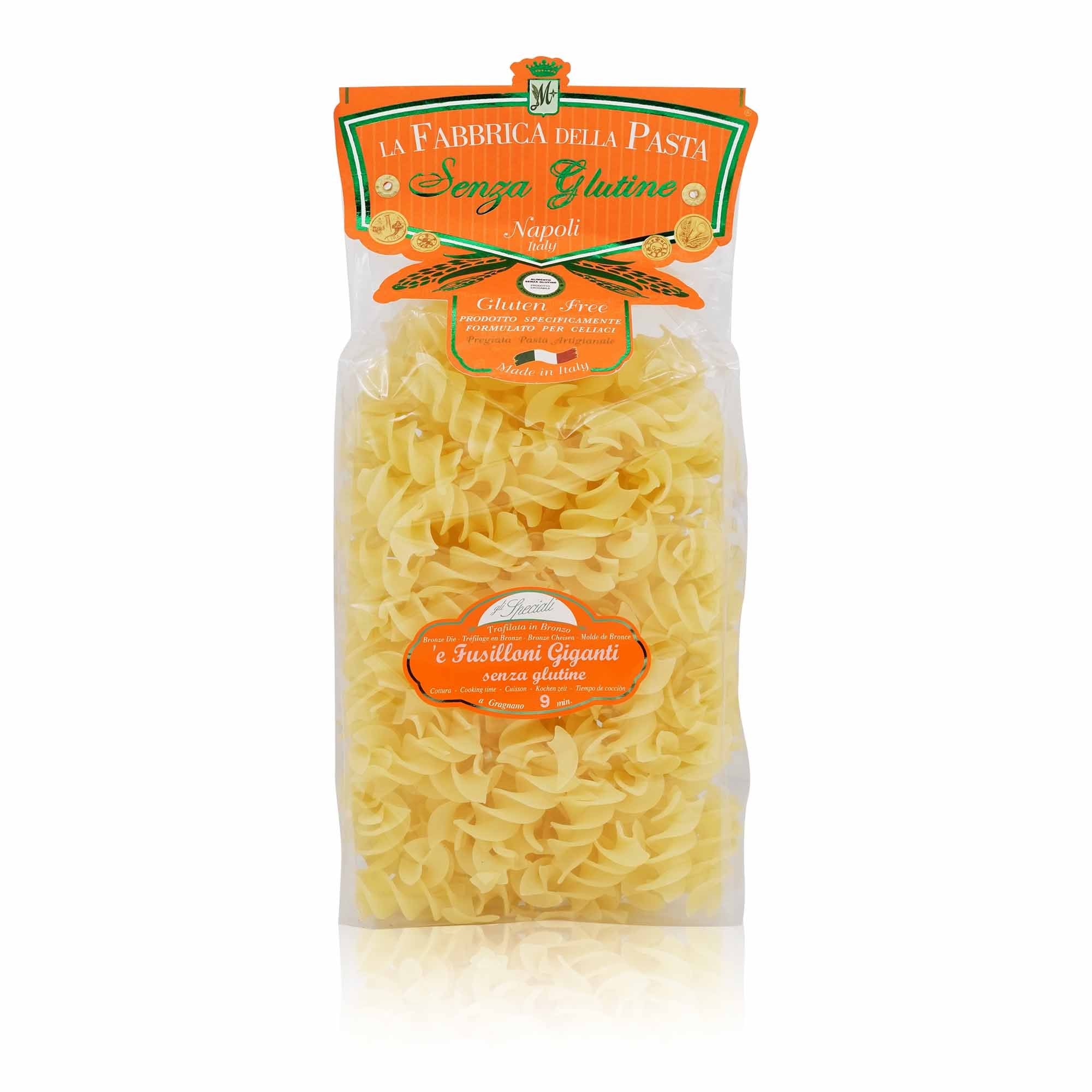 LA FABBRICA DELLA PASTA Fusilloni Giganti senza glutine Fusilloni Gi