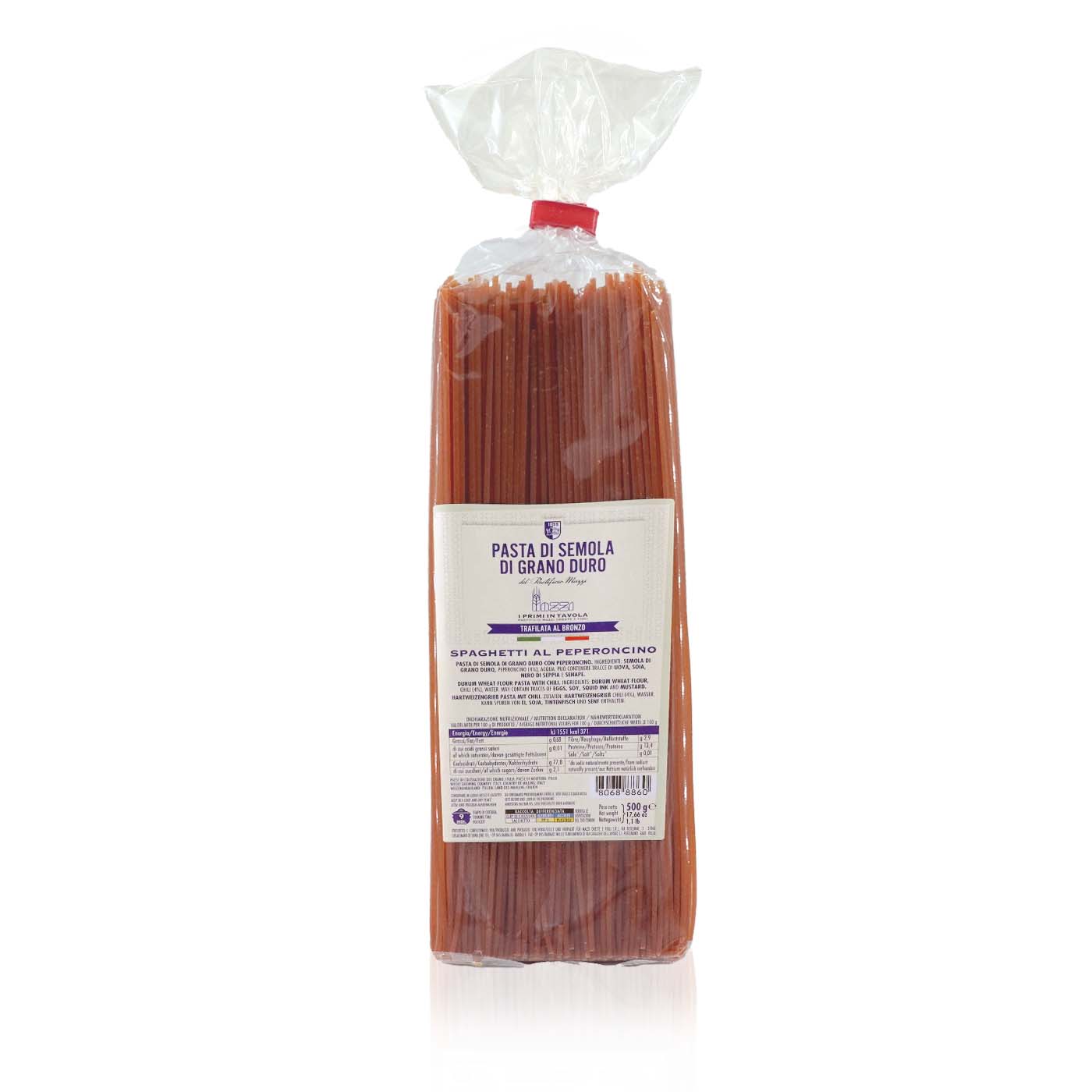 LA TRAFILATA Spaghetti peperoncino – Spaghetti mit Chili - 0,5kg