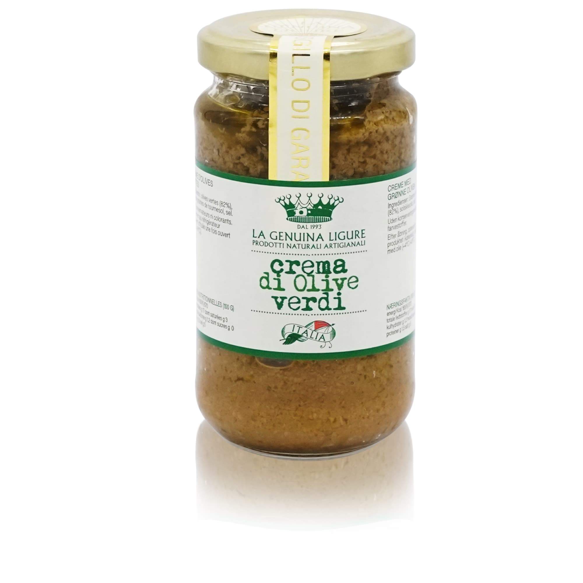 La Genuina Ligure Crema di Olive verdi – Olivencreme - 0,18kg