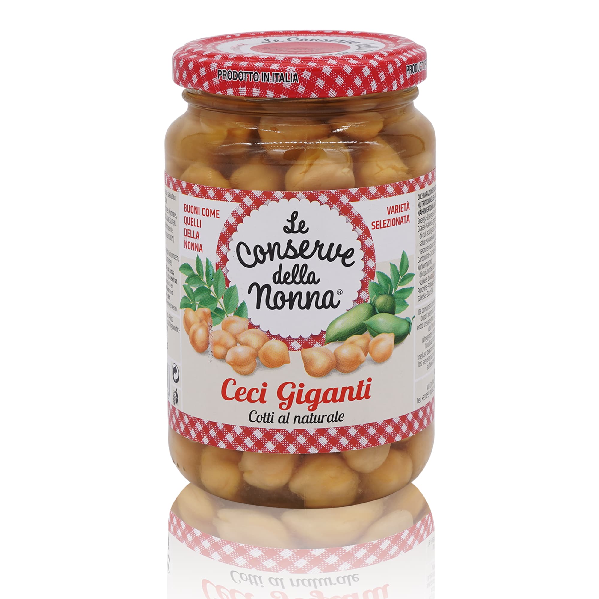 LE CONSERVE DELLA NONNA Ceci Giganti – Riesen- Kichererbsen - 0,360kg