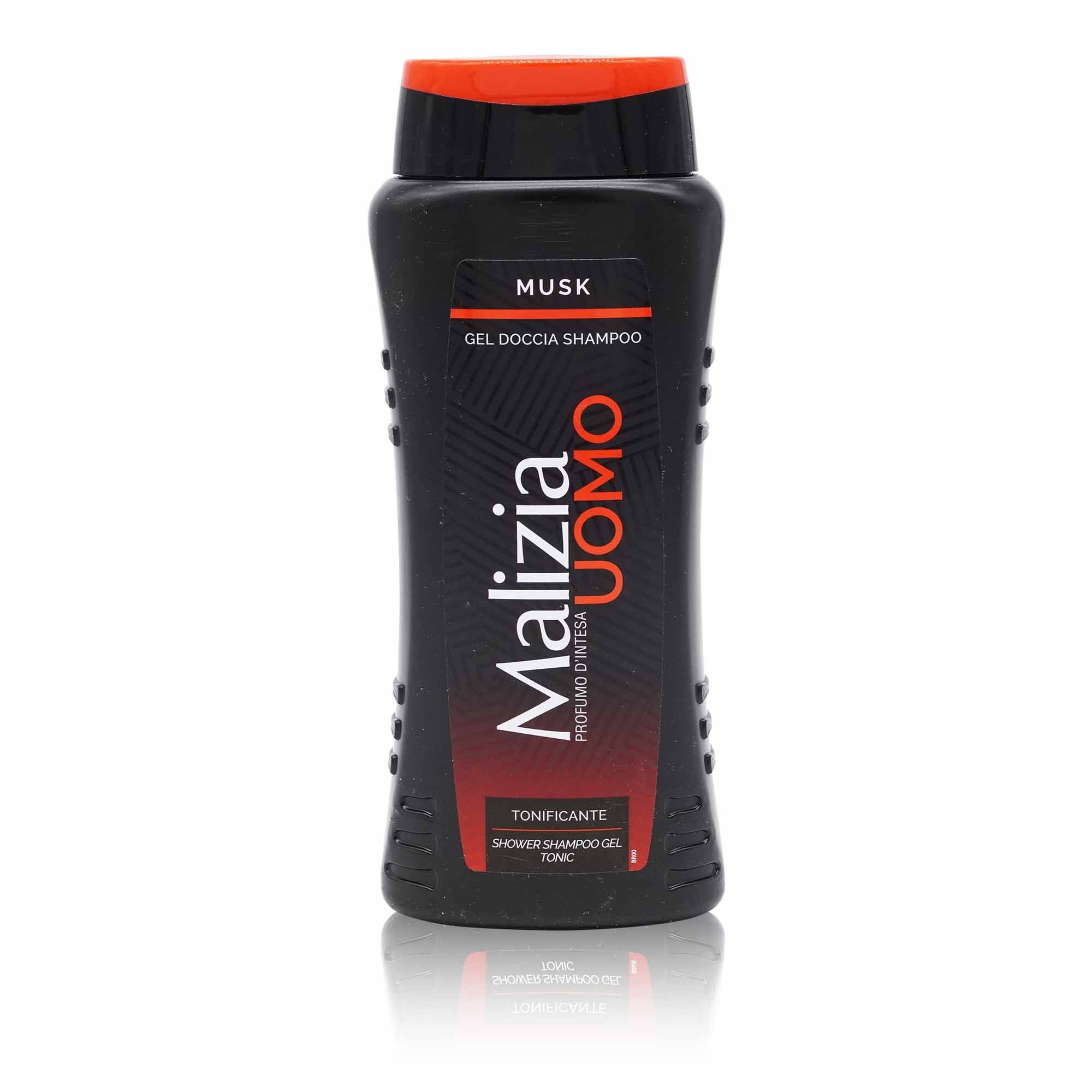 MALIZIA Doccia Shampoo Gel Uomo – Herren Duschgel-Shampoo Musk - 0,250l