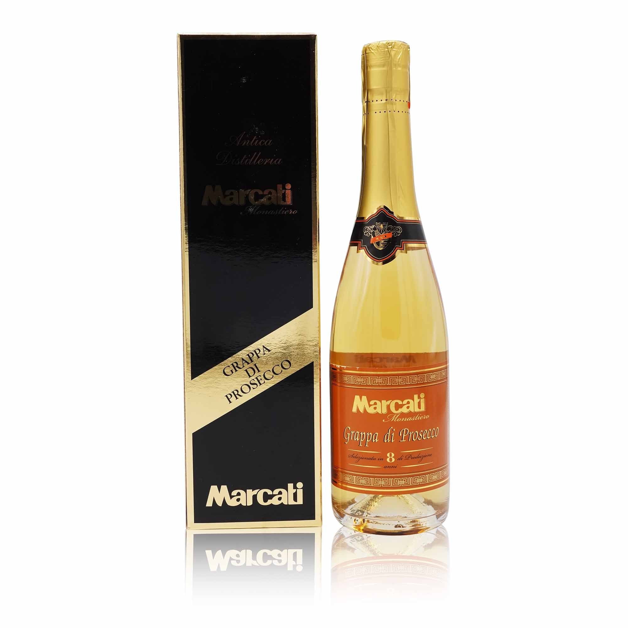MARCATI Grappa Prosecco 8 anni – Grappa Prosecco 8 Jahre - 0,7l