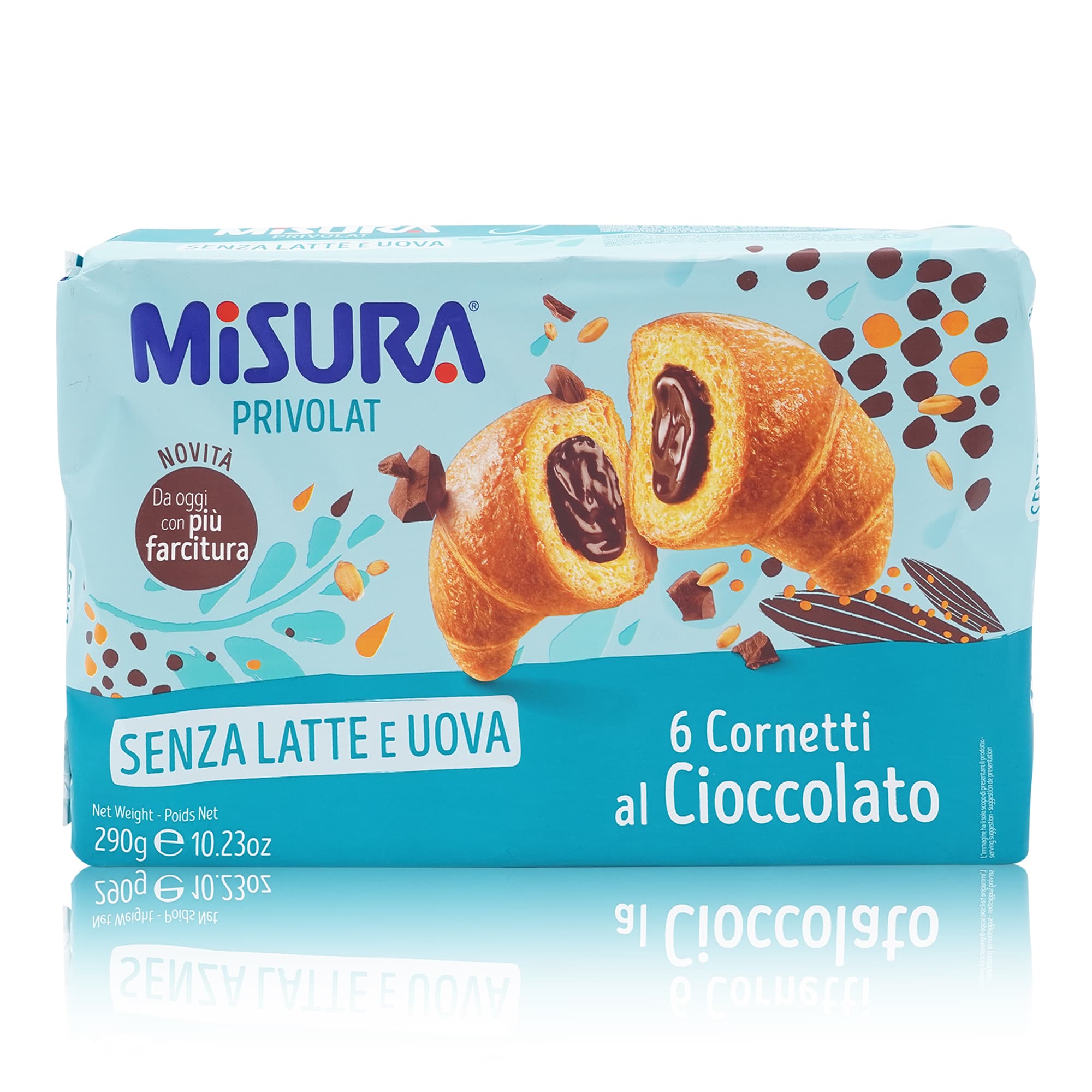 MISURA Cornetti al Cioccolato – Hörnchen mit Schokolade - 0,290kg