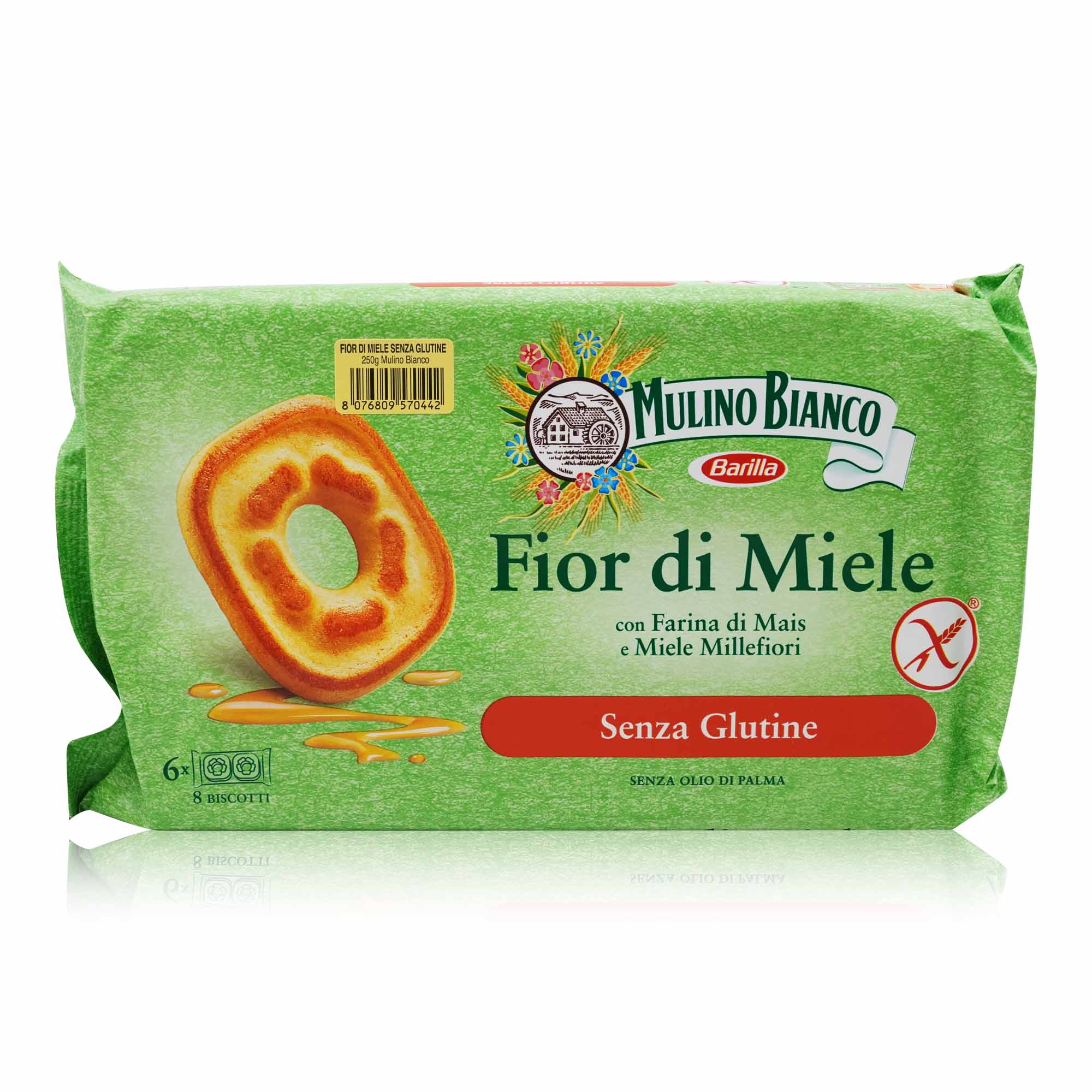 MULINO BIANCO Fior di Miele senza glutine – Honigkekse glutenfrei - 0,250kg