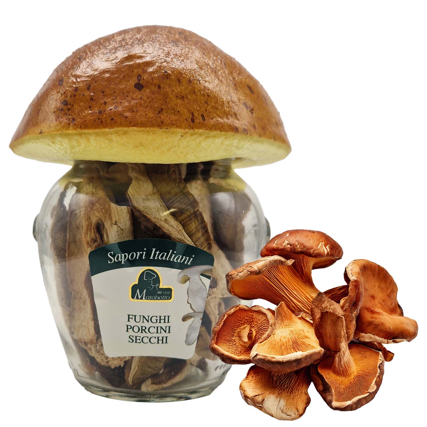 Marabotto getrocknete Steinpilze im Glas 20g