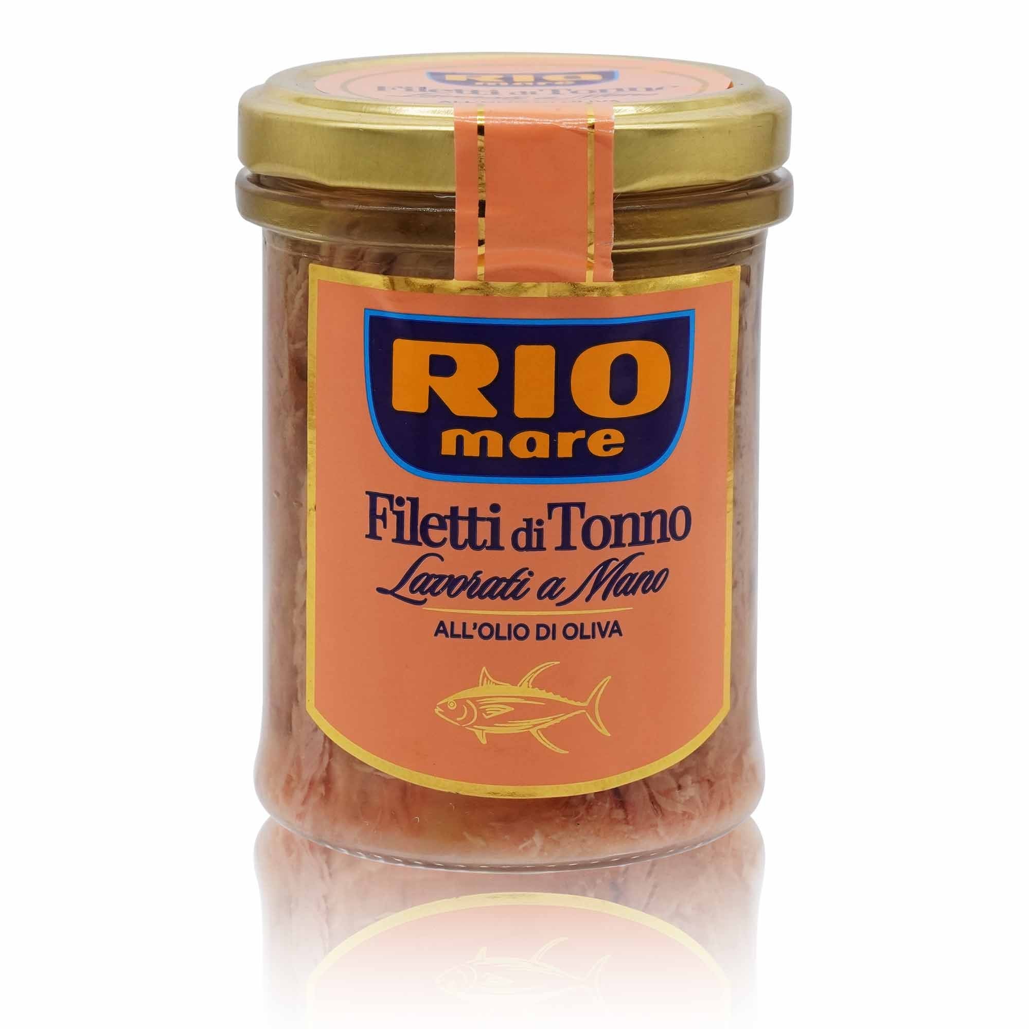 RIO MARE Filetti di tonno all'Olio di oliva – Thunfischfilets in Olivenöl - 0,180kg