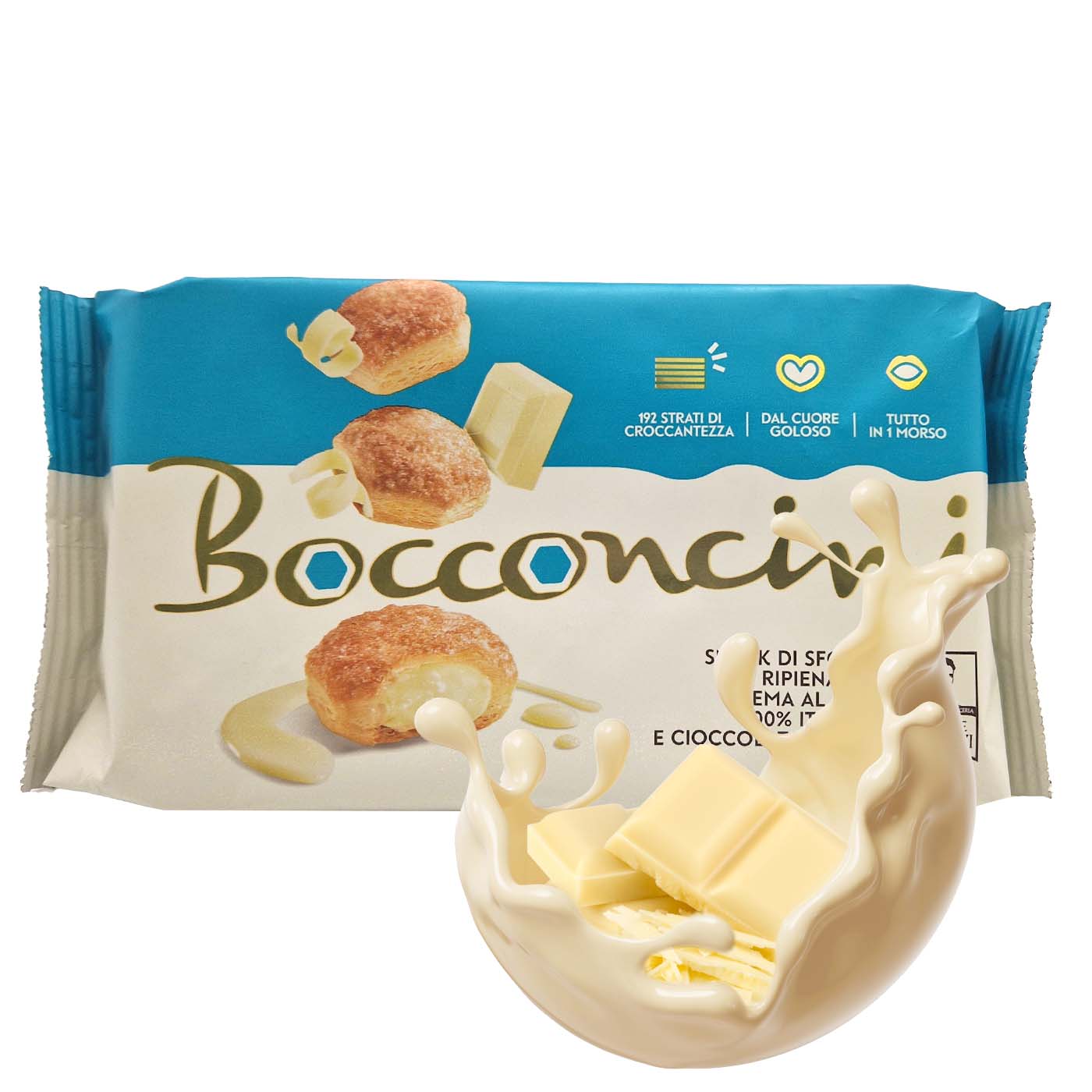 VICENZI Bocconcini crema al latte – Blätterteiggebäck Milchcreme - 0,065kg