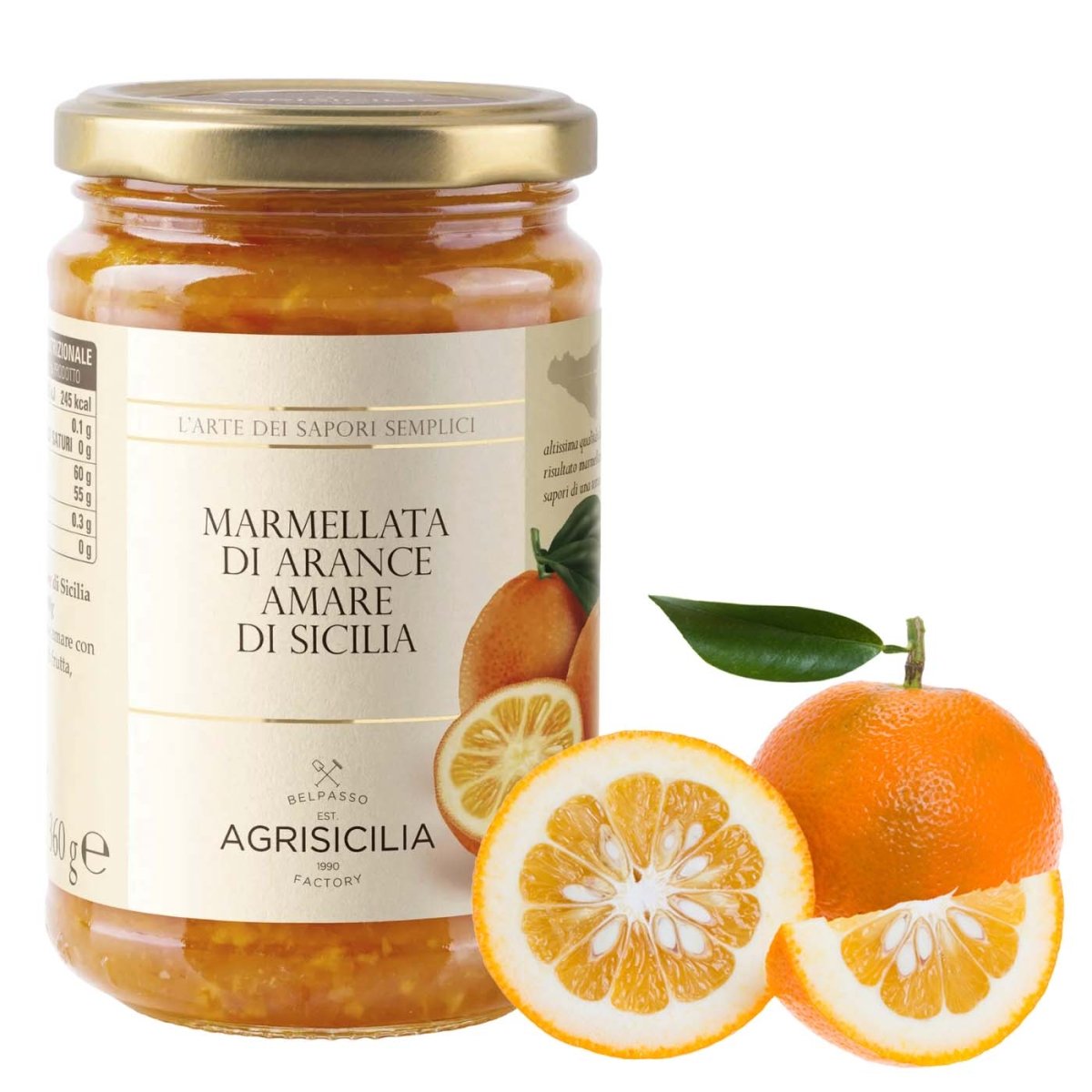 AGRISICILIA Marmellata Di Arance Amare - Bitterorangenmarmelade - 0,360kg - italienisch - einkaufen.de
