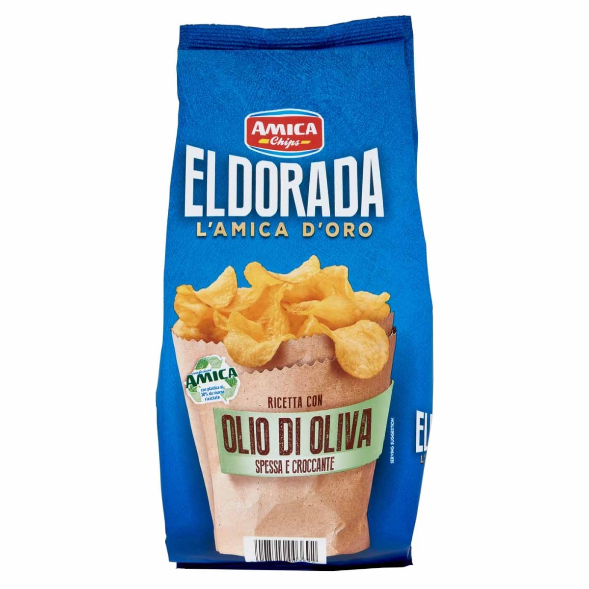 AMICA Eldorado Patatine Olio oliva - Chips Olivenöl - 0,130kg - italienisch - einkaufen.de