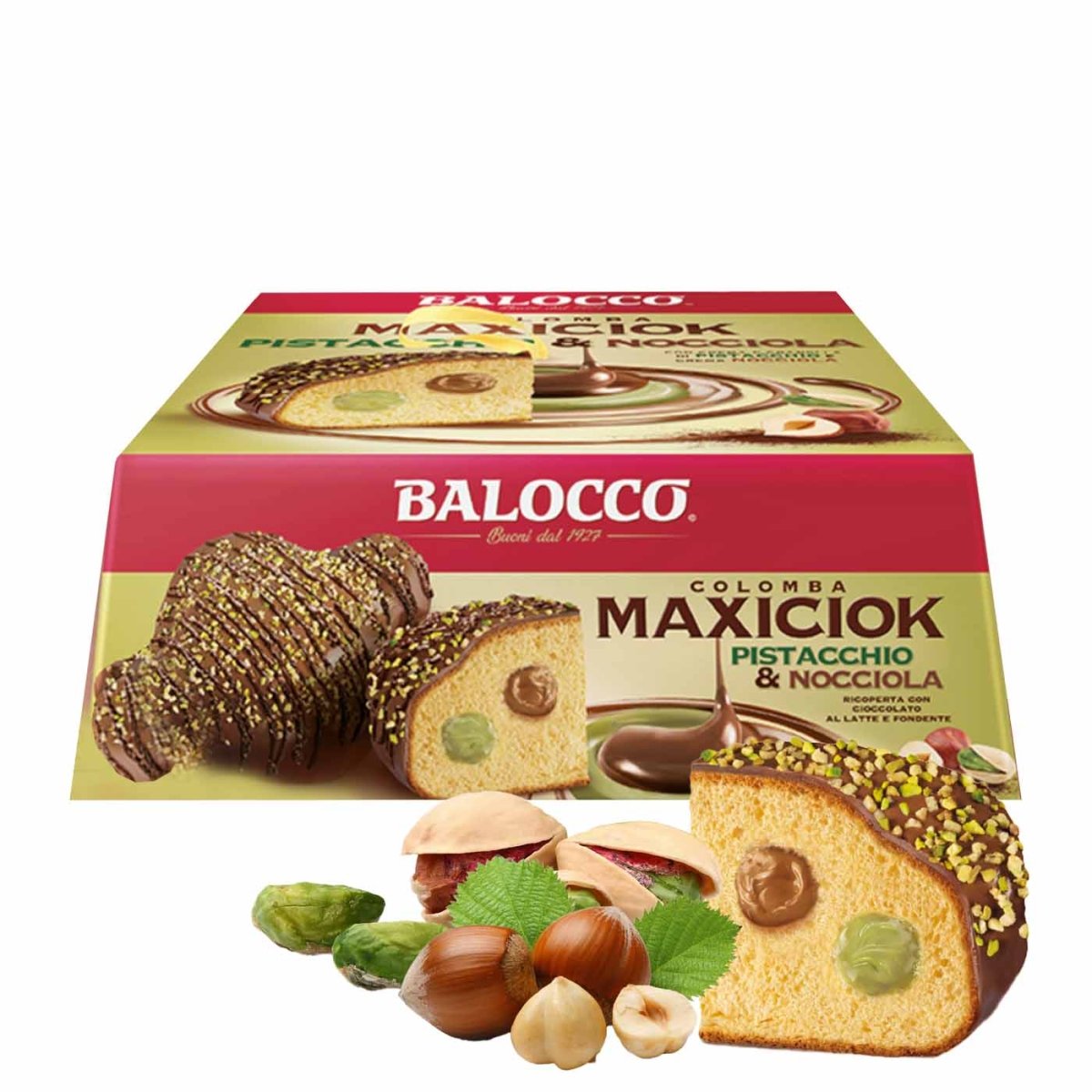 Balocco Colomba pistacchio e nocciola 750g - italienisch - einkaufen.de