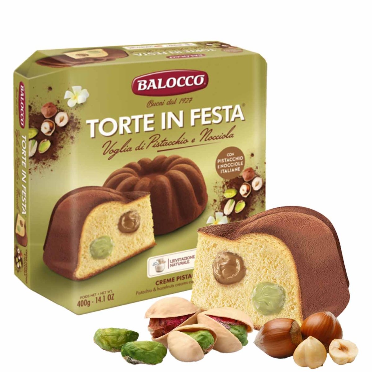 Balocco Torte in Festa Pistacchio e Nocciola 400g - italienisch - einkaufen.de
