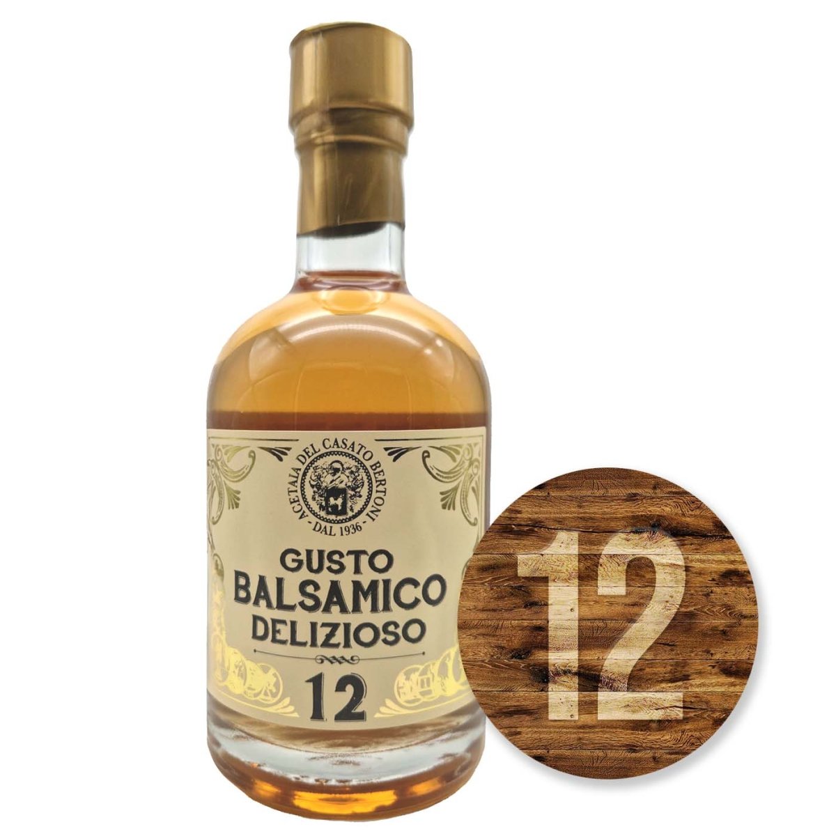 Bertoni Gusto Balsamico Delizioso 12 250ml - italienisch - einkaufen.de