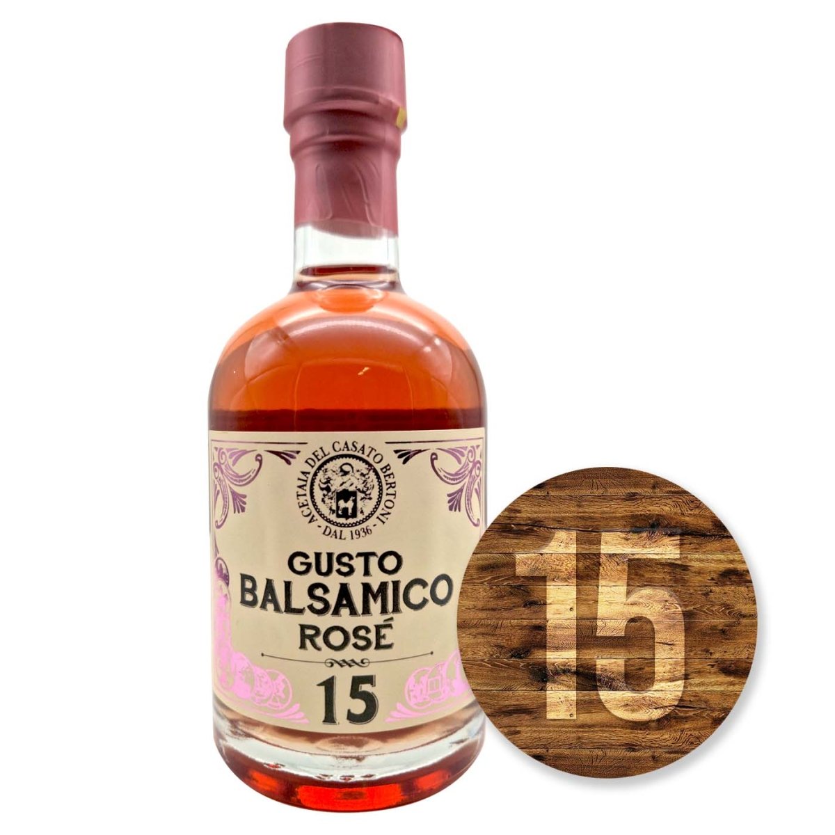 Bertoni Gusto Balsamico Rosé 15 250ml - italienisch - einkaufen.de