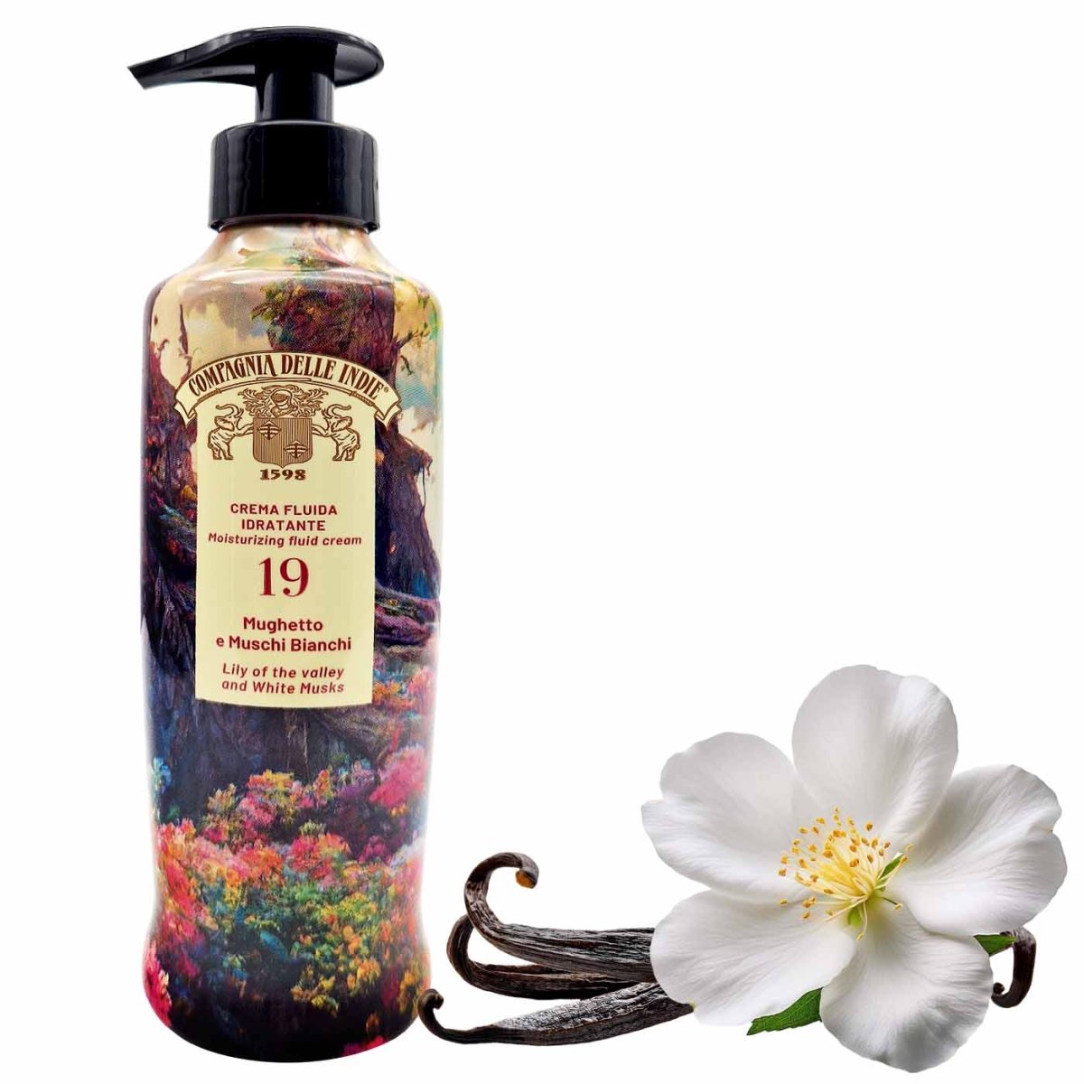 Compagnia delle Indie Crema Fluida Idratante 19 Mughetto e Muschi Bianchi 250ml - italienisch - einkaufen.de