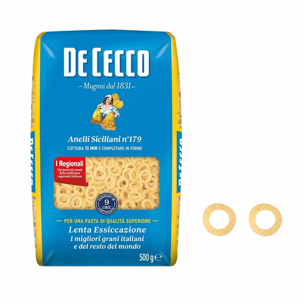 De Cecco Anelli siciliani n° 179 500g - italienisch - einkaufen.de