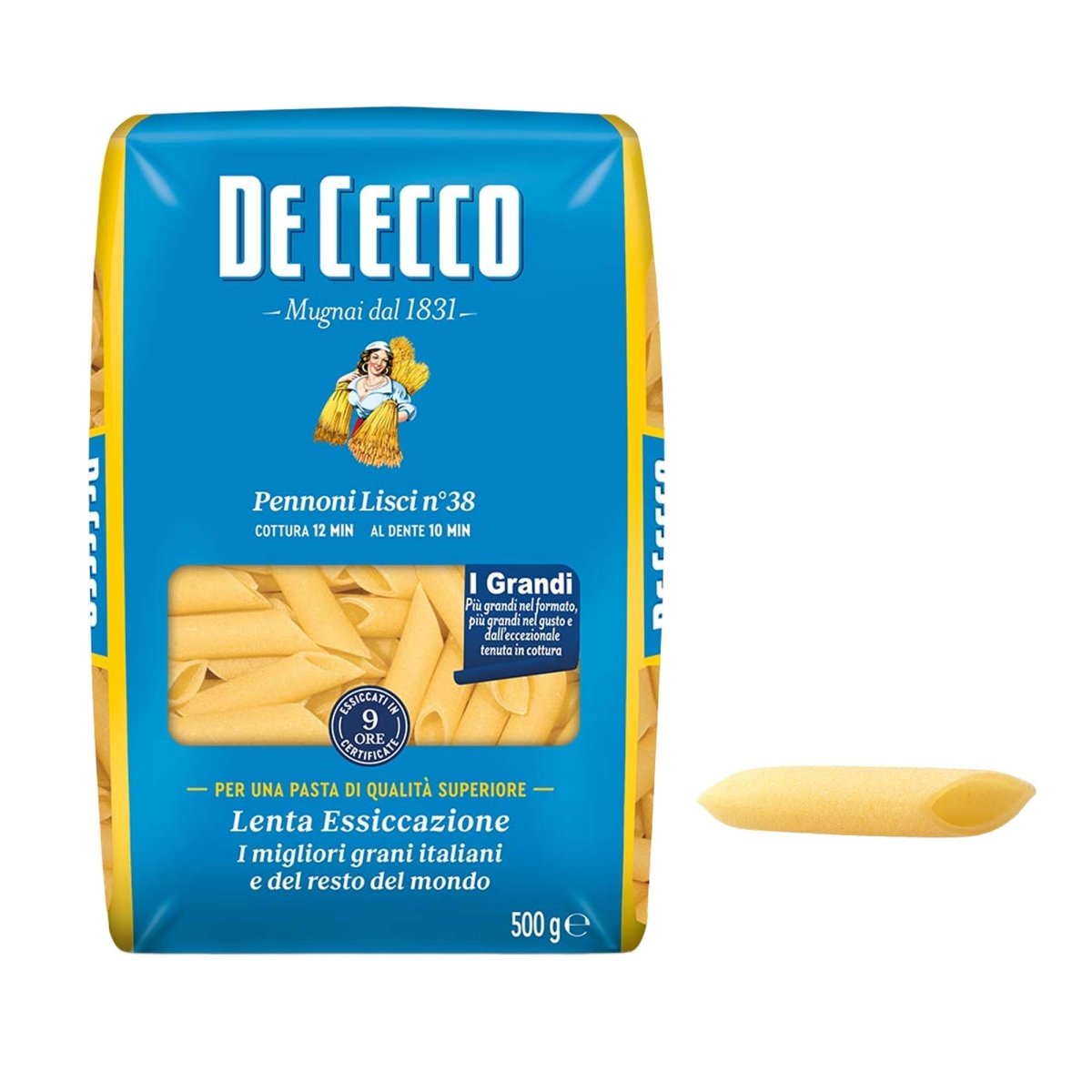 De Cecco Pennoni Lisci n° 38 500g - italienisch - einkaufen.de