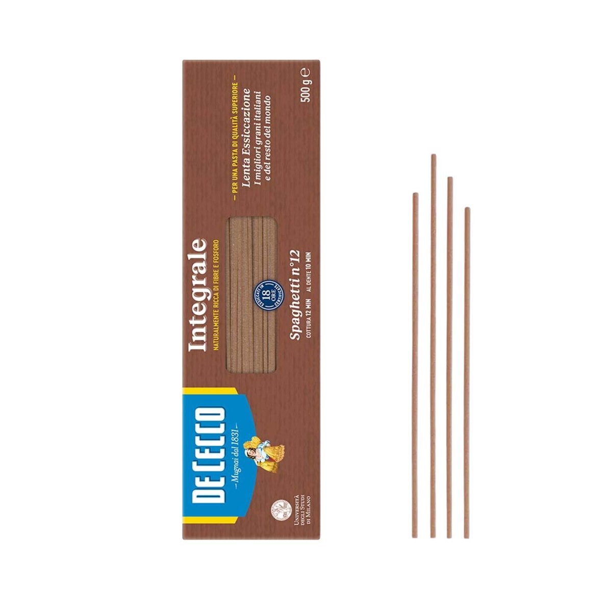 De Cecco Spaghetti Integrale n° 12 500g - italienisch - einkaufen.de