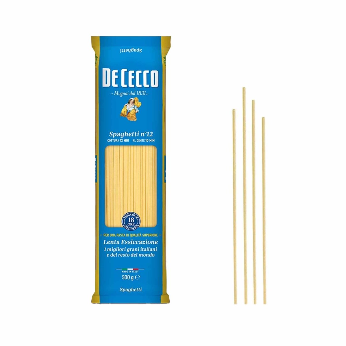 De Cecco Spaghetti n° 12 500g - italienisch - einkaufen.de