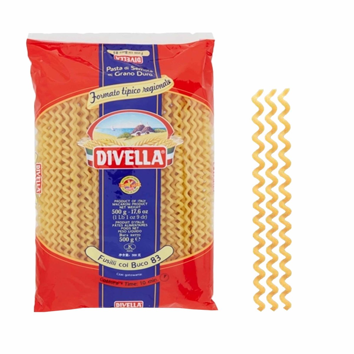 Divella Fusilli col Buco n° 83 500g - italienisch - einkaufen.de