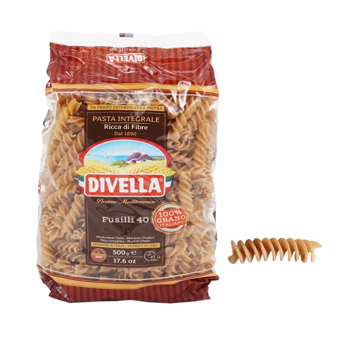 Divella Fusilli n° 40 Integrale 500g - italienisch - einkaufen.de