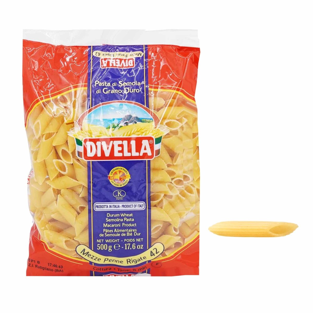 Divella Mezze Penne Rigate n° 42 500g - italienisch - einkaufen.de