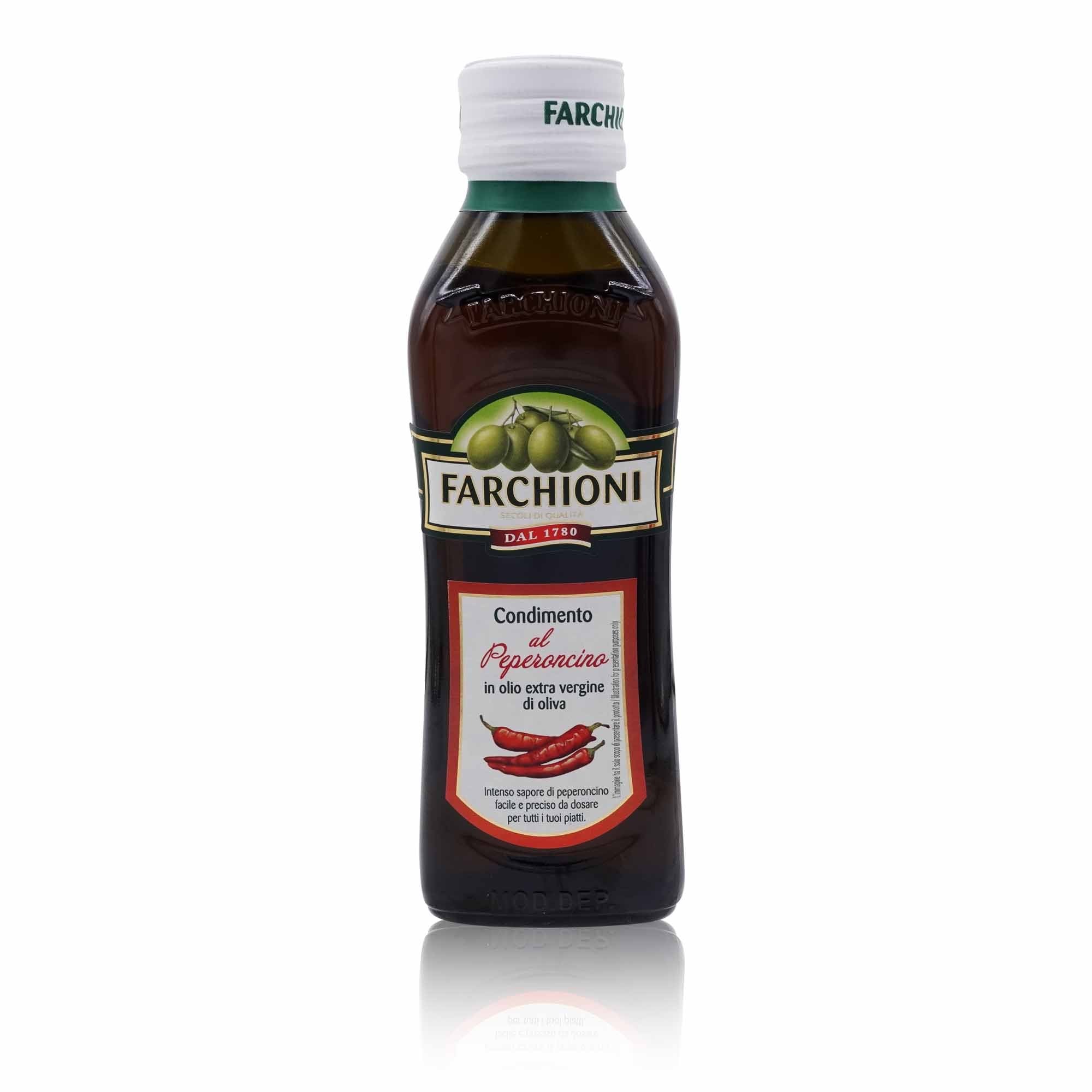 FARCHIONI Olio E.V. al peperoncino – Olivenöl nativ extra Chili - 0,250l - italienisch-einkaufen.de
