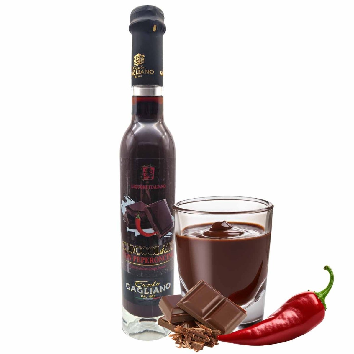 Gagliano Liquore cioccolato e peperoncino 200ml - italienisch - einkaufen.de