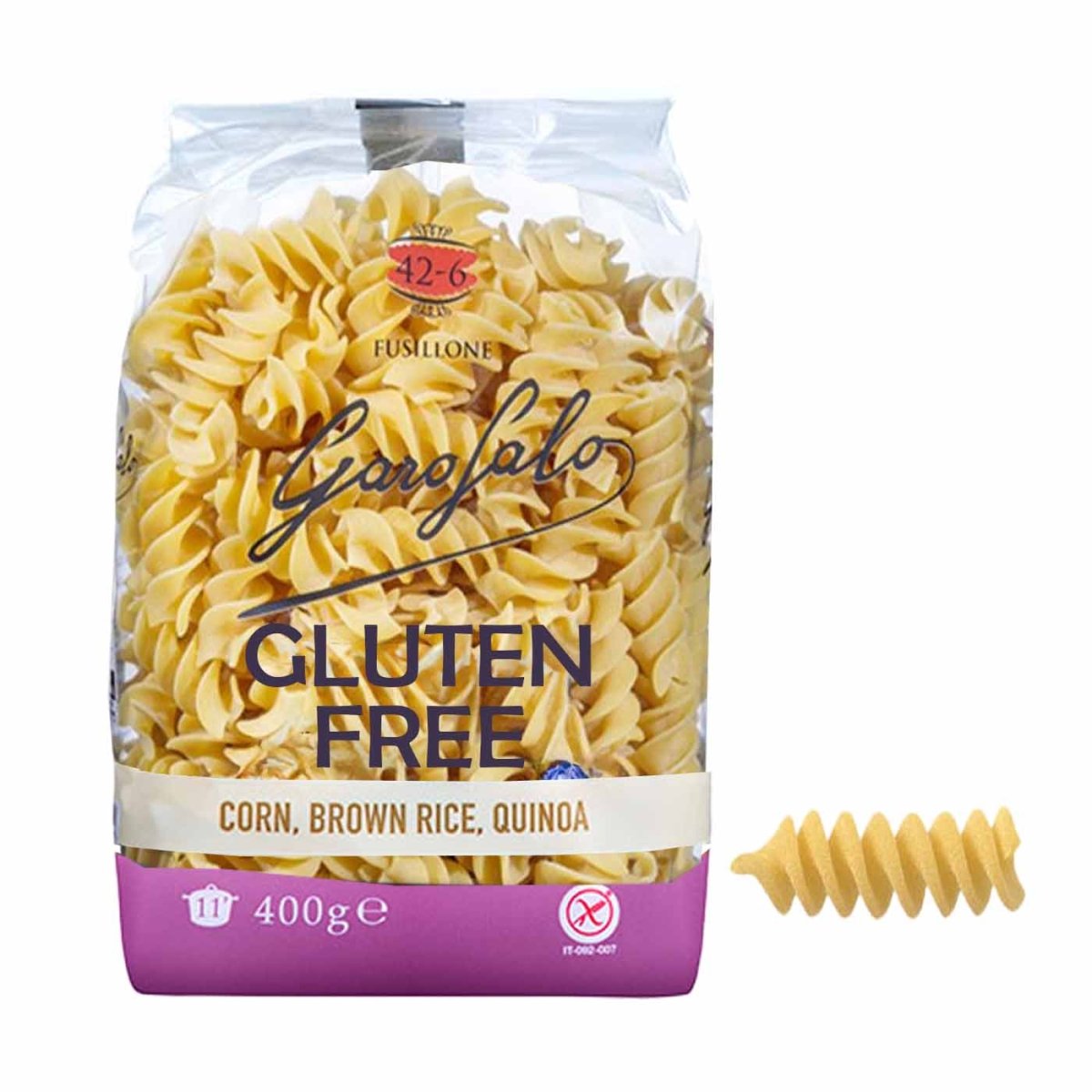GRANORO FUSILLI 400G | Shop | Glutenfree Gusto Italiano