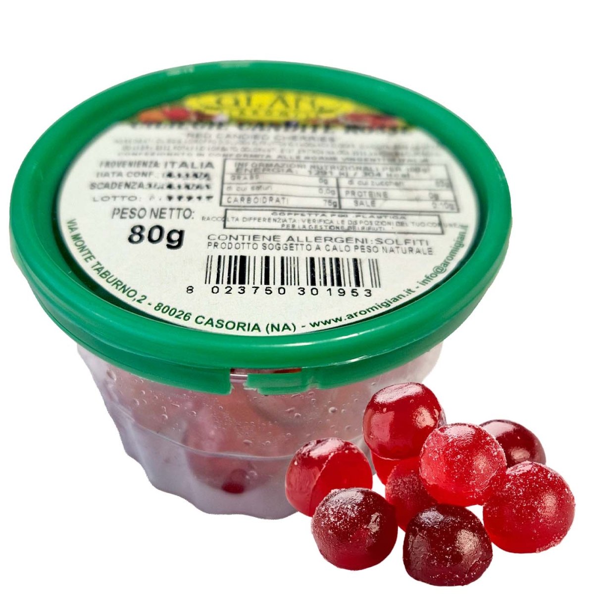 GIAN AROMI Ciliegie Candite Rosse 80g - italienisch - einkaufen.de