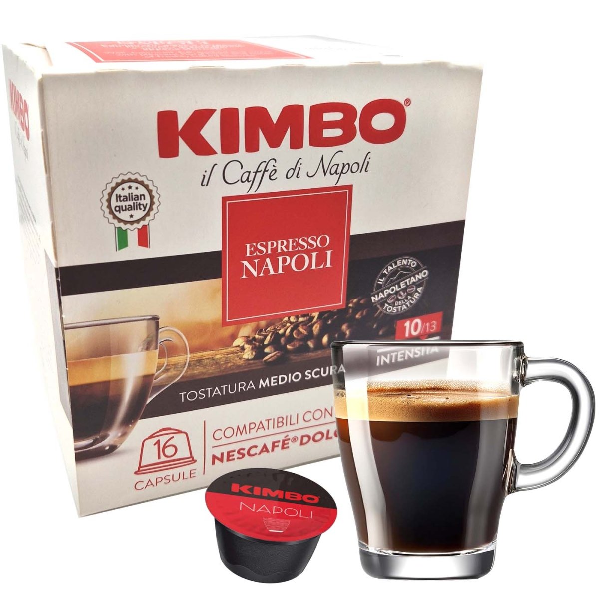 Kimbo Caffè Napoli Nescafé® Dolce Gusto 16 capsule 112g - italienisch - einkaufen.de