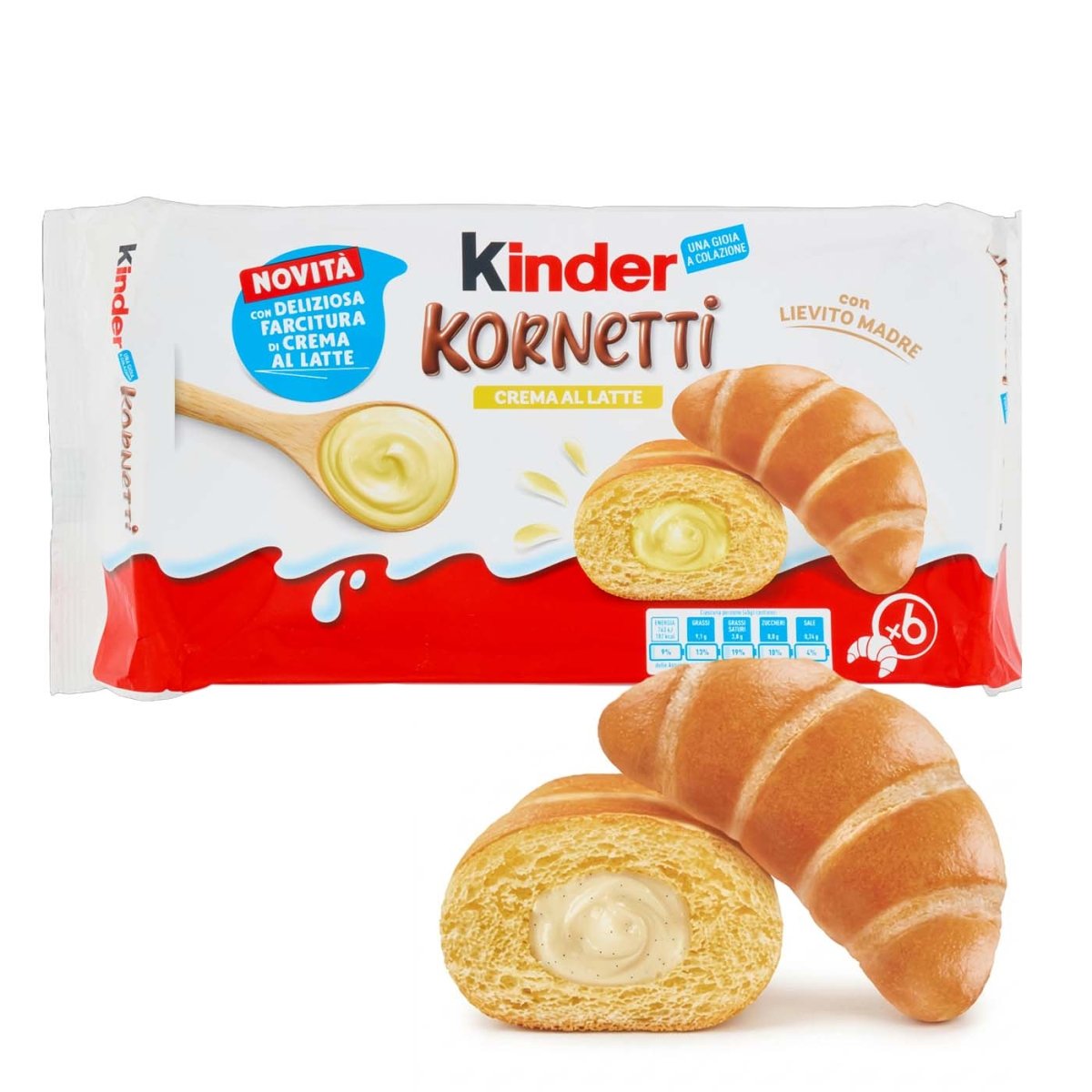Kinder Kornetti Crema al Latte 270g - italienisch - einkaufen.de