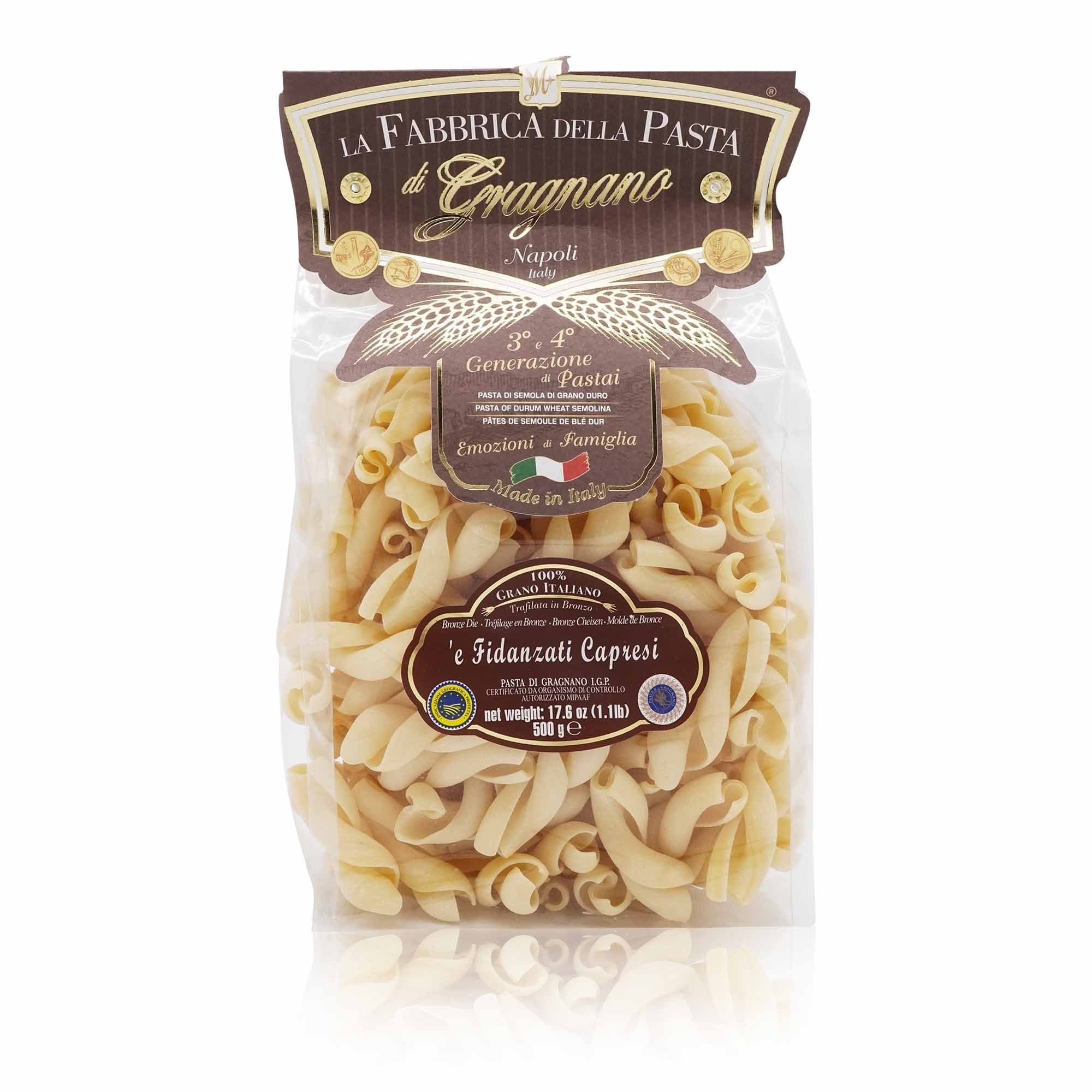 LA FABBRICA DELLA PASTA Fidanzati Capresi – Fidanzati - Pasta - 0,5kg - italienisch - einkaufen.de