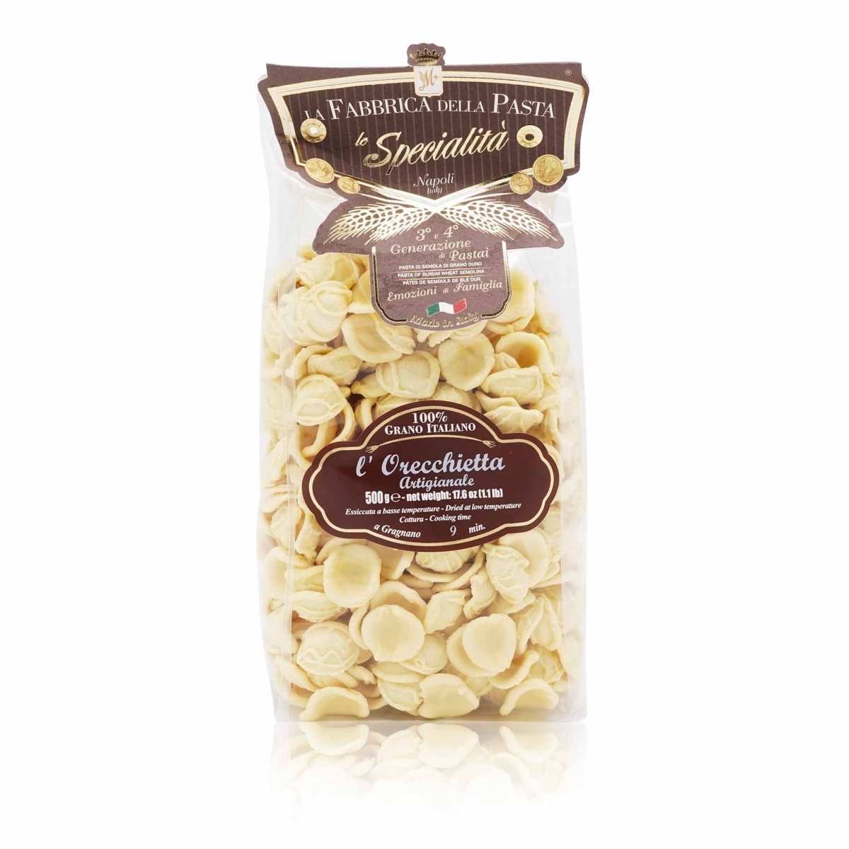 LA FABBRICA DELLA PASTA Orecchietta – Orecchietta - 0,5kg - italienisch - einkaufen.de