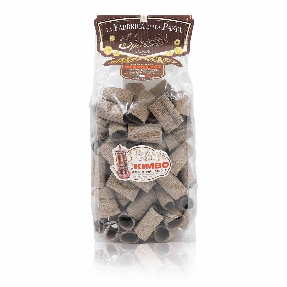 LA FABBRICA DELLA PASTA Paccheri al caffè – Paccheri mit Kaffee - 0,5kg - italienisch - einkaufen.de