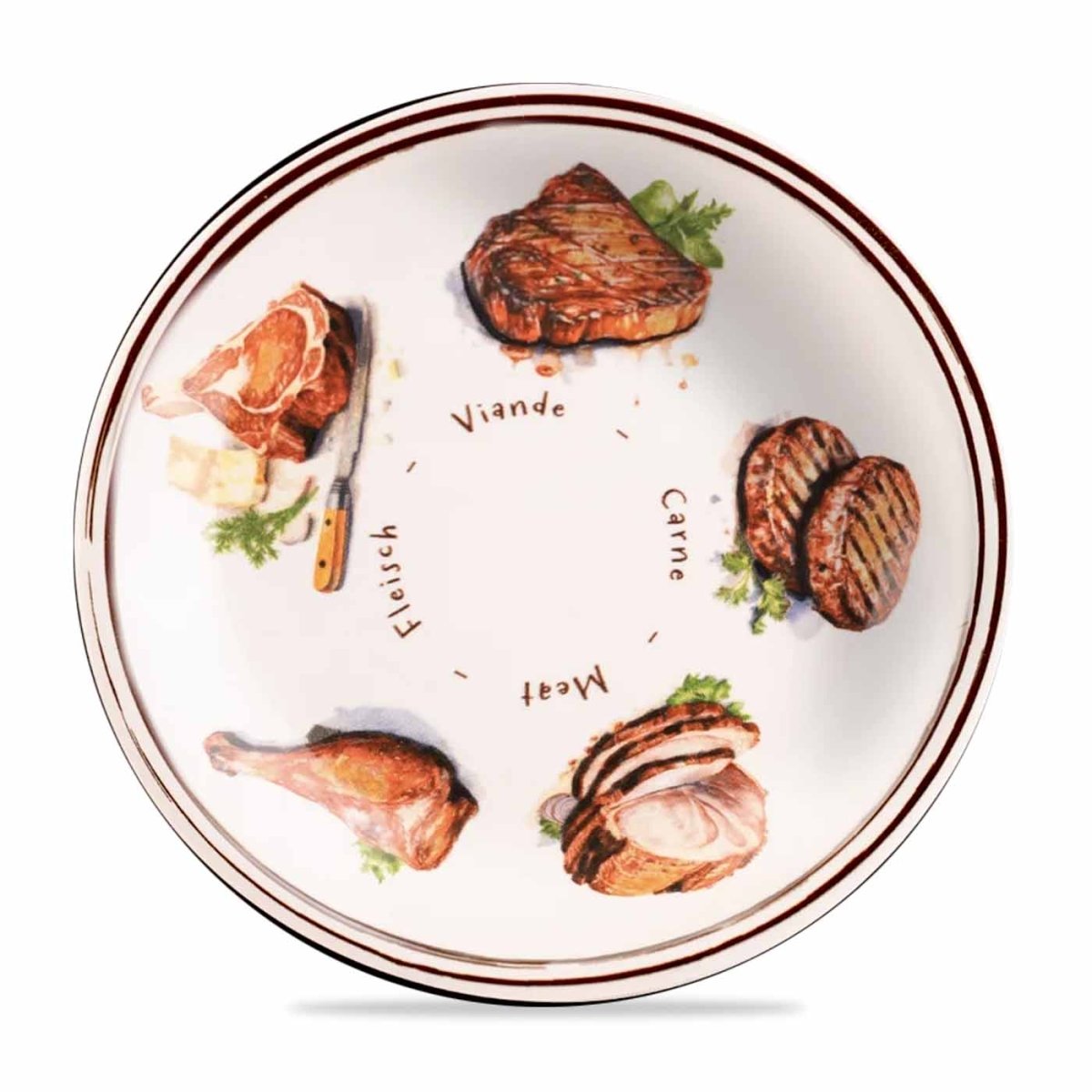 La Fabbrica della Pasta Piatto in ceramica Decoro Carne 27 cm - italienisch - einkaufen.de