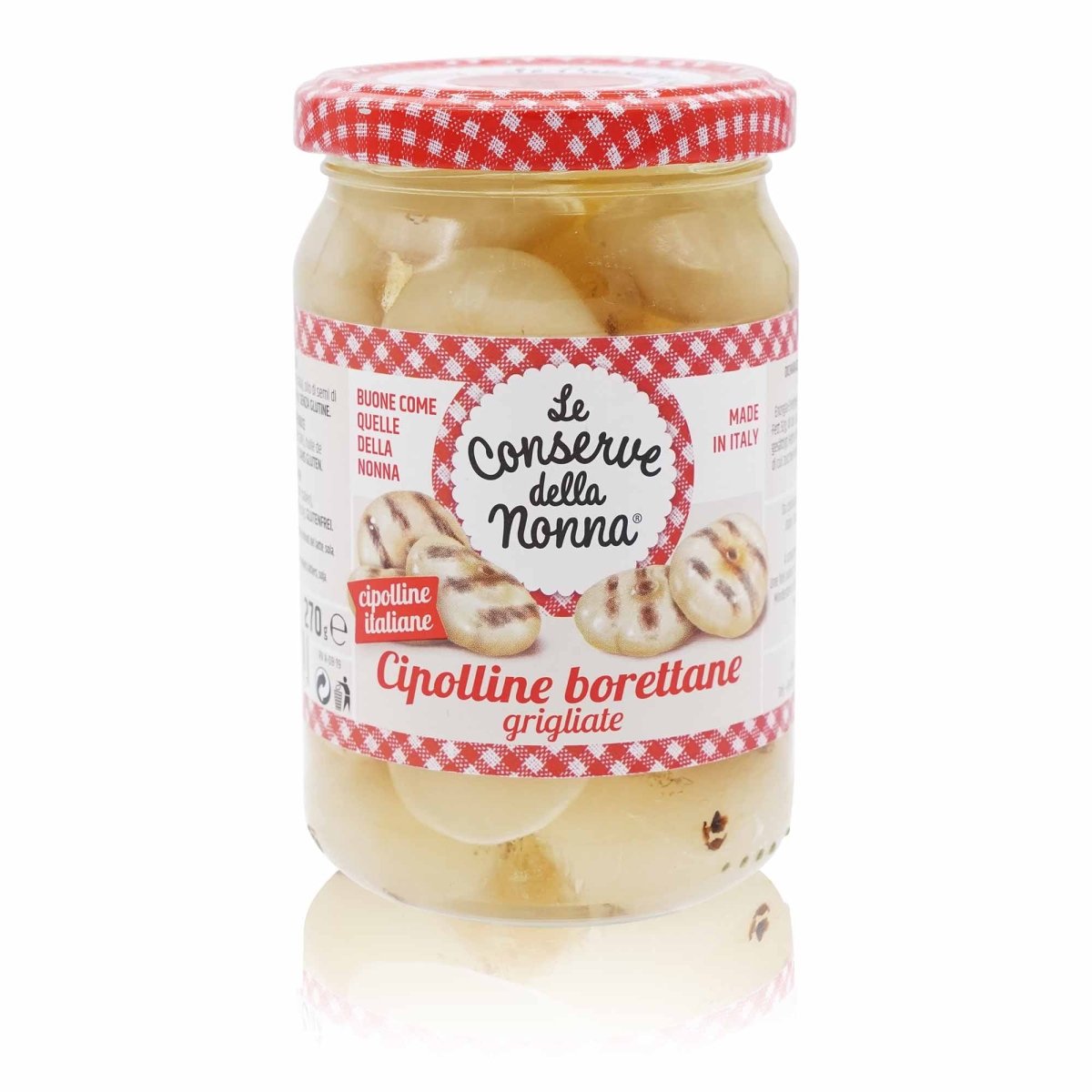 LE CONSERVE DELLA NONNA Cipolline grigliate bor. – Zwiebelchen gegrillt - 0,270kg - italienisch - einkaufen.de
