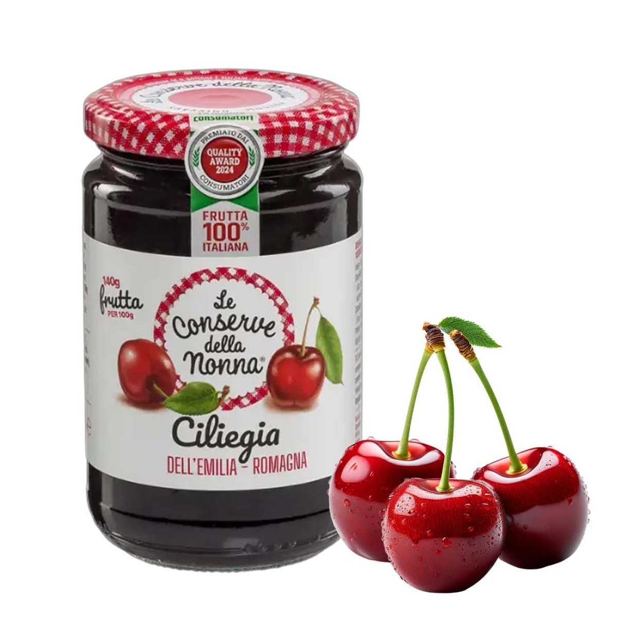 Le Conserve Della Nonna Confettura di ciliegie dell’Emilia 330g - italienisch - einkaufen.de
