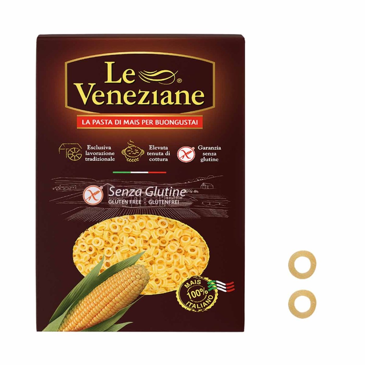 Le Veneziane Anellini senza glutine 250g - italienisch - einkaufen.de