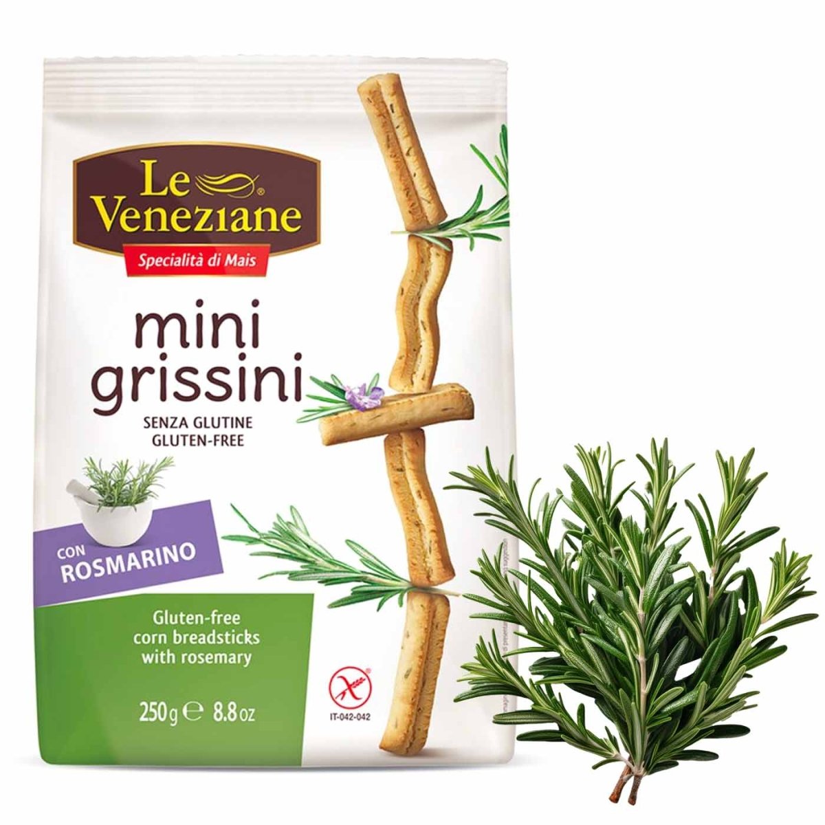 Le Veneziane mini grissini con Rosmarino 250g - italienisch - einkaufen.de